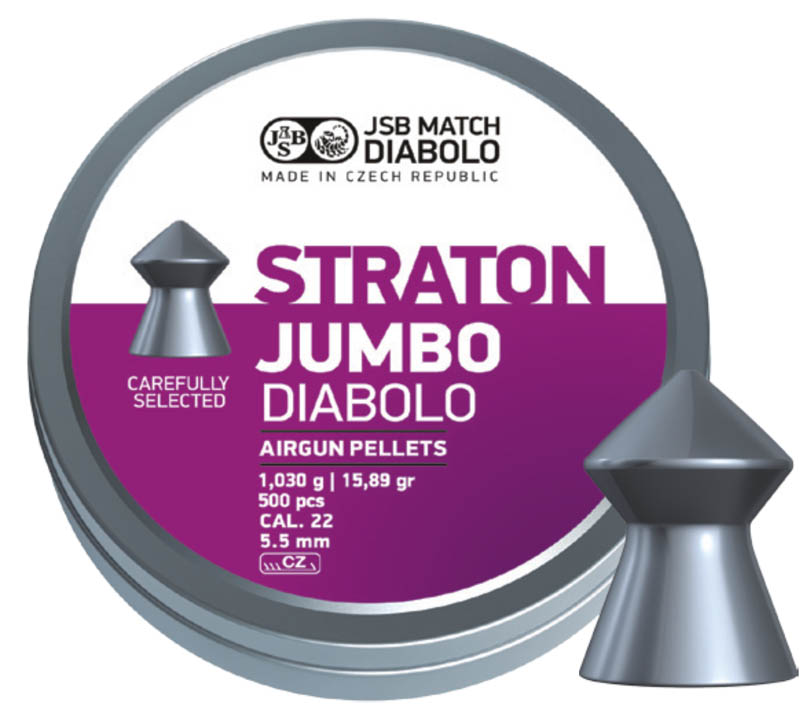 Пули для пневматики Straton Jumbo Diabolo 5,5 мм 1,03г (500 шт) 