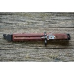 Штык-нож ММГ АК ШНС-001 с ухом, без пропила (АК74-коричневые ножны и рукоятка) 2-я категория