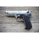 Пистолет охолощенный Retay MOD92 (Beretta 92) Хром(никель), кал. 9мм P.A.K
