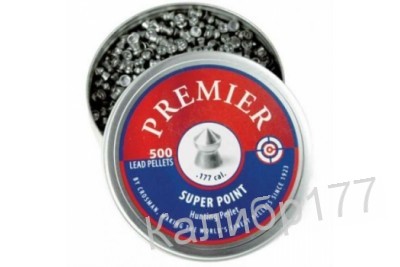 Пули для  пневматики  Crosman Premier Super Point, 4, 5 мм. 0, 51гр ( 500 шт.)