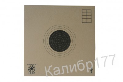 Мишень для пневматики ISSF №8 100*100мм 100шт (картон Kruger)