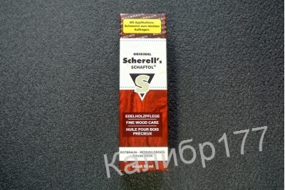 Масло для защиты древесины Scherells SCHAFTOL rotbraun, красно-коричневый, 50мл
