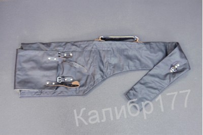 Чехол кожзам/брезент для спортивных винтовок, черный, 110см