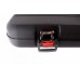 кейс Negrini для полуавтоматов черный, с отделениями, красный вельвет, кодовый замок, ствол до 940 мм